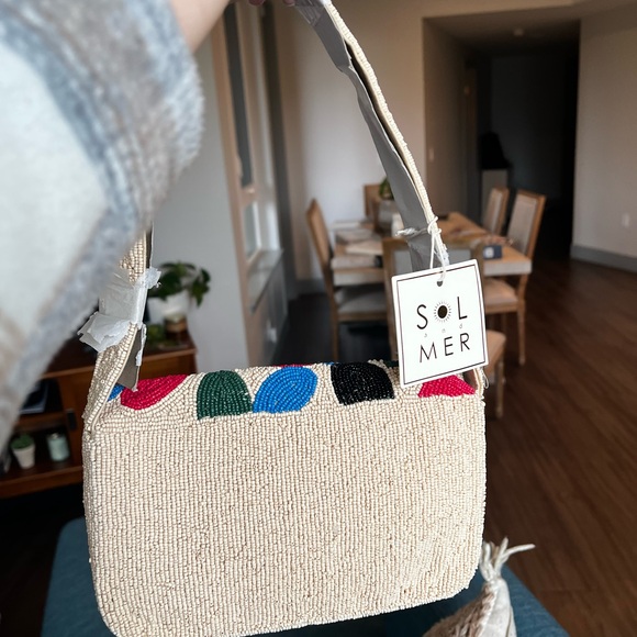 Sol and Mer Multicolor Flower Beaded Bag JCPenney - Picture 2 of 11